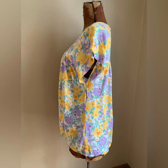 Emily wonder floral blouse, spring flowers top - Picture 6 of 8